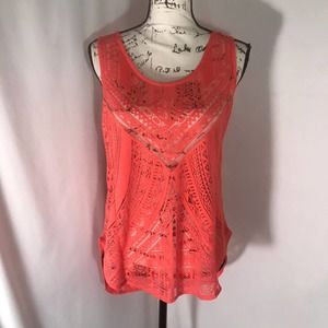 Mossimo Sleeveless Aztec Print Shear Blouse Sz M